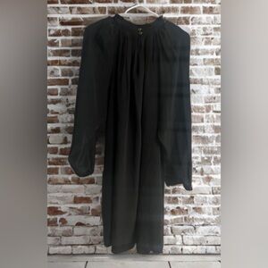 Marie Oliver Silk Black knee length dress.